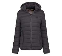 Geographical Norway Damen Steppjacke Atikotal Hood leichte Daunenjacke mit Kapuze warm gesteppt Reißverschluss Seitentaschen Freizeit Outdoor Polyamid (Schwarz XL)