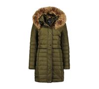 Geographical Norway Steppmantel "Charlize" in Khaki - Größe S | Damenjacken