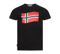 Geographical Norway T-Shirt Herren Shirt Hemd Sommer Baumwolle Print, Farbe:JORENT-SCHWARZ, Größe:3XL