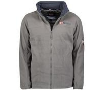 Geographical Norway warme Herren Fleece Winter Übergangs Jacke Outdoor Sweat [GeNo-8-Dunkelgrau-Gr.M]