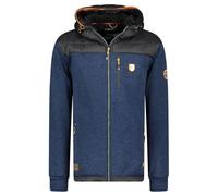 Geographical Norway Toledoama Herren-Fleece, dünn, warm, mit Reißverschluss, für Herbst, Winter, Frühling, warm, langärmlig, weicher Pelz, Komfort, Outdoor (Marineblau, XXL), marine, XXL
