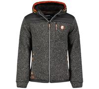 Geographical Norway Toledoama Herren-Fleece, dünn, warm, mit Reißverschluss, für Herbst, Winter, Frühling, warm, langärmlig, Pullover, weiches Fell, Komfort, Outdoor (Schwarz, 3XL), Schwarz, XXXL