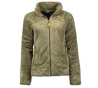 Geographical Norway Upaline Lady - Fleece Fine Frauen Warm Fermetur Zip - Jacke Herbst Winter Frühling Warm Frauen - Long Sleeve Pullover Pelz Weich Komfort Outdoor (Olive S-Größe 1)