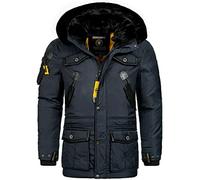 Geographical Norway warme Herren Winter Jacke Parka Outdoor ACORE Luxus SKI Anorak Winter Jacke Wintermantel Mantel, Farbe:Navy, Größe:XL