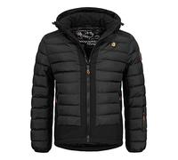 Geographical Norway Winter Jacke Parka Steppjacke Kapuze Kapuzenjacke Parka Outdoor Stepp FvS Production H-H, Farbe:Schwarz, Größe:XL