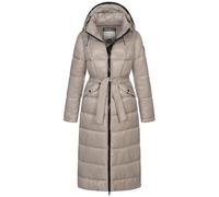 Geographical Norway Winter Jacke Parka Steppjacke Steppmantel Wintermantel Lange Mantel 126 cm lang sehr warm gesteppt, Farbe:Beige, Größe:L (40)