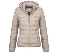 Geographical Norway Winter Jacke Steppjacke Parka Kapuzenjacke Outdoor Leicht und warm, Farbe:Beige, Größe:XXL (44)