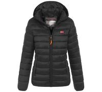 Geographical Norway Winter Jacke Steppjacke Parka Kapuzenjacke Outdoor Leicht und warm, Farbe:Schwarz, Größe:L (40)