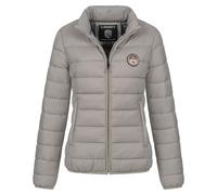 Geographical Norway Winter Jacke Steppjacke Parka Stehkragen Outdoor Leicht und warm, Farbe:Hellgrau, Größe:XXL (44)