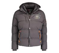 Geographical Norway Herren Winter Jacke Steppjacke Outdoor Jacke Parka vervieine , Farbe:Grau, Größe:M