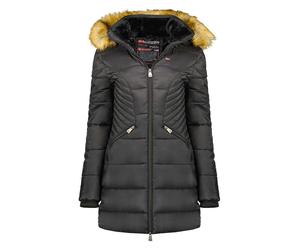 Geographical Norway Wintermantel "Abeille" in Schwarz - Größe XXL | Damenjacken