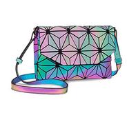 Geometric Schultertasche Tasches Luminous Tasches Women HandTasche Holographic Reflective Geldbörse Purse Fashion Wrist Tasche -1010D