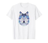 Geometrischer Wolf Low Poly Art - Geschenk für Naturliebhaber Preisgünstiges Grafik-T-Shirt
