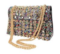 Geonoy Damen Abendhandtaschen - Glitzernde Abendtasche Damen Geldbörse | Tragbare Strass Clutch Geldbörse für Frauen Freundin Geburtstag Neujahr, bunt, Refer to description