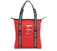 George Gina & Lucy Damen Handtasche FLIGHTBAG transparentes Steckfach red strong one size