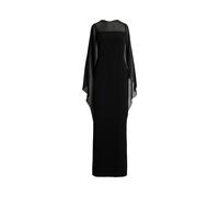 Georgette-Abendkleid mit Cape 42 Black
