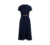 Georgettekleid mit Gürtel 50 Blue