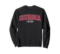 Georgia EST 1788 Collegiate Distressed Varsity Design Sweatshirt