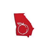 Georgia Peach State Patch Fruit Home Logo Embroidered Iron On