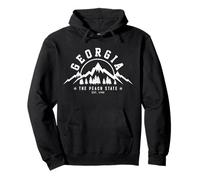 Georgia - The Peach State Est. 1788 Vintage Berge Geschenk Pullover Hoodie