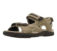 Geox Herren U Sandal Strada D Riemchensandalen, Beige Sand Navy, 47 EU