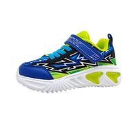Geox J ASSISTER Boy B Sneaker, ROYAL/LIME, 29 EU