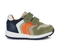 Geox B ALBEN Boy A Sneaker, SAGE/Navy, 21 EU