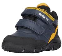 Geox B Baltic Boy B ABX A Sneaker, Navy/OCHREYELLOW, 24 EU