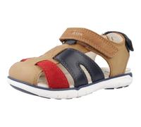 Geox B Delhi Boy A Sandal, Whisky/Red, 27 EU