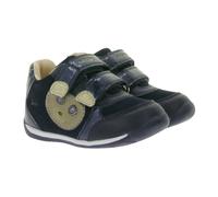 GEOX B Each G. B Kleinkinder Sneaker mit atmungsaktiver Sohle Mid-Cut-Schuhe mit Echtleder mit Klettverschluss Baby-Schuhe B160AB 022HI C4021 Dunkelblau 20