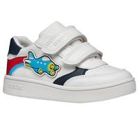 Geox B ECLYPER Boy C Sneaker, White/RED, 27 EU