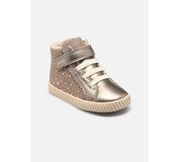 Geox Jungen Mädchen B MIRROLESS Girl Sneaker, Dark BEIGE, 27 EU