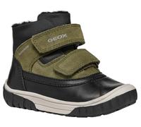 Geox B OMAR Boy WPF C Ankle Boot, Black/DK Green, 25 EU