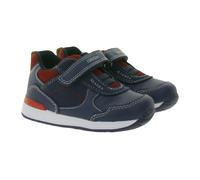 GEOX B Rishon B. A Kleinkinder Sneaker mit atmungsaktiver Sohle Mid-Cut-Schuhe mit Klettverschluss Baby-Schuhe B160RA 054AU C0735 Dunkelblau 21