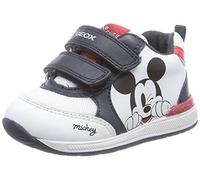 Geox B RISHON Boy First Walker Shoe, White/Navy, 21 EU