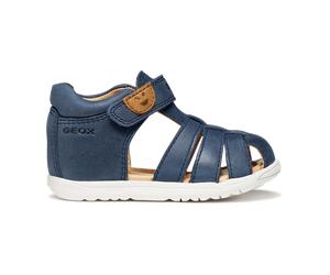 Geox B S.MACCHIA B. A - WAX.LEA für Kinder, blau, Größe 25 EU