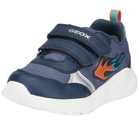 Geox B SPRINTYE Boy C Sneaker, DK Blue/ORANGE, 23 EU