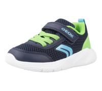 Geox B SPRINTYE Boy Sneaker, Navy/Lime, 26 EU
