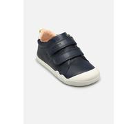 Geox Steppieup Wax.Lea Navy/White Ganzjahres-Barfußstiefeletten