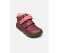 Klettboot GEOX "B STEPPIEUP GIRL", Kinder, Gr. 22, lila (beerenfarben), Glattleder, casual, Schuhe, Barfußschuh mit Klettverschluss, Größenschablone zum Download (24177867-22) beerenfarben