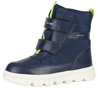 Geox B WILLABOOM Boy B AB Ankle Boot, Navy/Lime, 21 EU