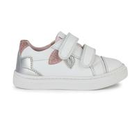 Geox Baby-Mädchen B NASHIK Girl C Sneaker, White/Silver, 22 EU