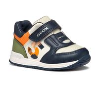 Geox Baby-Jungen B RISHON Boy A Sneaker, Navy/Lt Orange, 24 EU