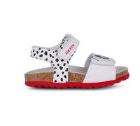 Geox Baby-Mädchen B CHALKI Girl Sandal, White/Black, 22 EU