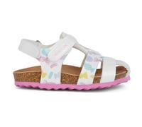 Geox Baby-Mädchen B CHALKI GIRL Sandal, WHITE/MULTICOLOR, 23 EU