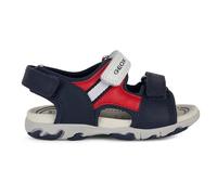 Geox B FLAFFEE Boy Sandal, NAVY/RED, 25 EU