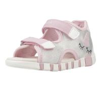 Geox Jungen Mädchen B IUPIDOO Gir Sandal, Silver/Pink, 25 EU
