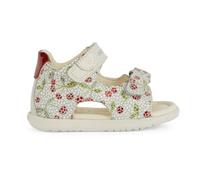 Geox Baby-Mädchen B MACCHIA Gir Sandal, Off White/RED, 22 EU