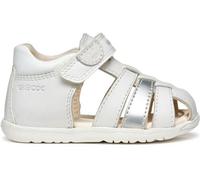 Geox Jungen Mädchen B MACCHIA Gir Sandal, White/Silver, 26 EU