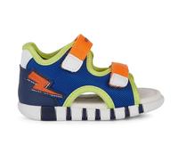 Geox Baby-Jungen B IUPIDOO Boy Sandal, ROYAL/ORANGE, 24 EU